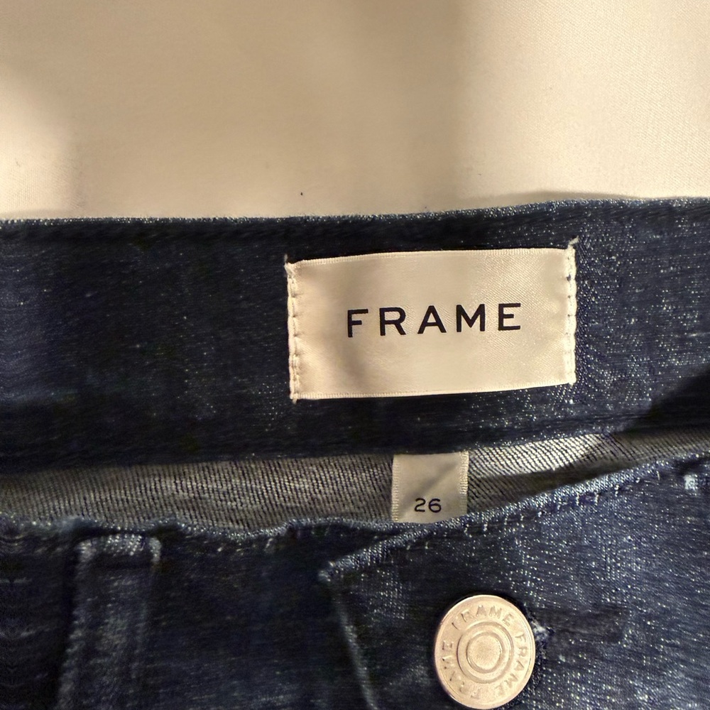 Frame Dark Blue Wide-Leg Women's Jeans 26 - Picture 2 of 5